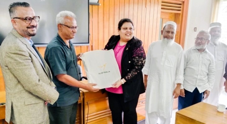 কুয়েট ভিসির সঙ্গে অস্ট্রেলিয়ান হাই কমিশন প্রতিনিধিদলের সৌজন্য সাক্ষাৎ